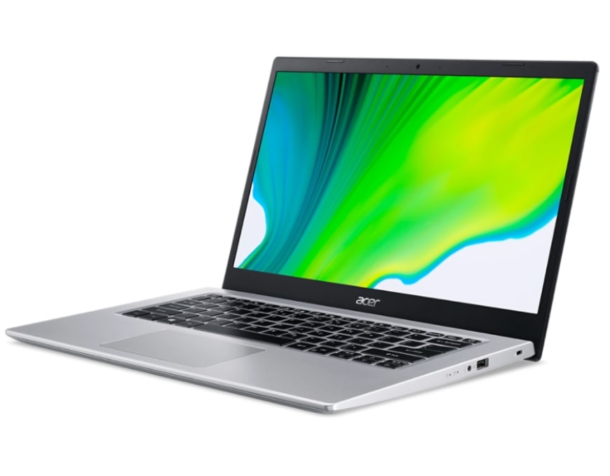 Acer Aspire 5 Notebook PC – Core i5-1135G7 / 14.0″ FHD / 8GB RAM / 256GB SSD / Win 10 Home (NX.A27EA.00C) — rear view