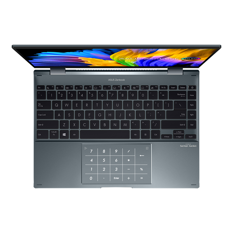 ASUS Zenbook 14 Flip OLED UP5401 Notebook PC – Core i7-1165G7 / 14.0″ 2.8K OLED Touch / 16GB RAM / 512GB SSD / Win 11 Home /