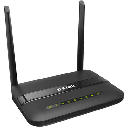 D-Link ADSL/2/2+ N300 4-port Fast Ethernet Wireless Router (DSL-124) image 2