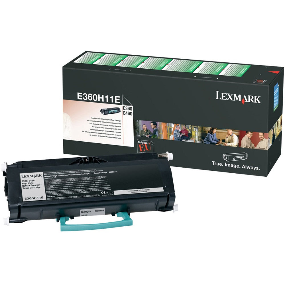 Lexmark E360H11E High Yield Return Program Black Laser Toner Cartridge (E360H11E) image 1