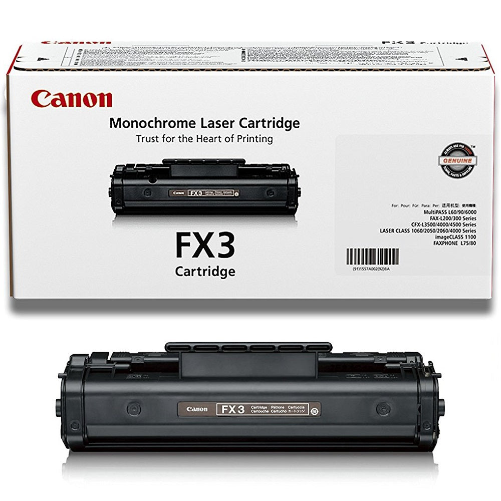 Genuine Canon FX3 Black Laser Toner Cartridge image 1