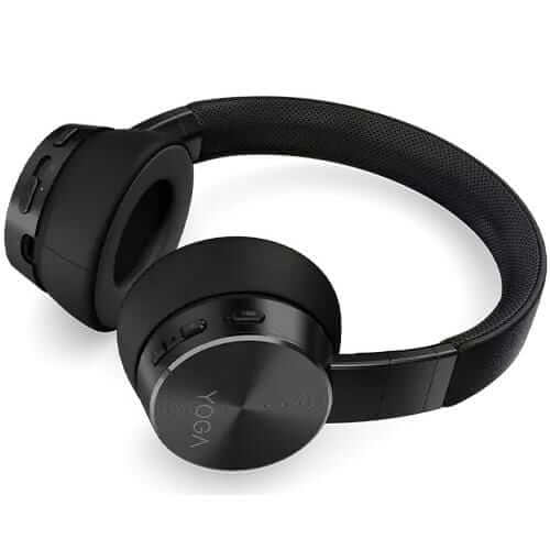 Lenovo Yoga Active Noise Cancellation Shadow Black Headphones (GXD1A39963) — side view