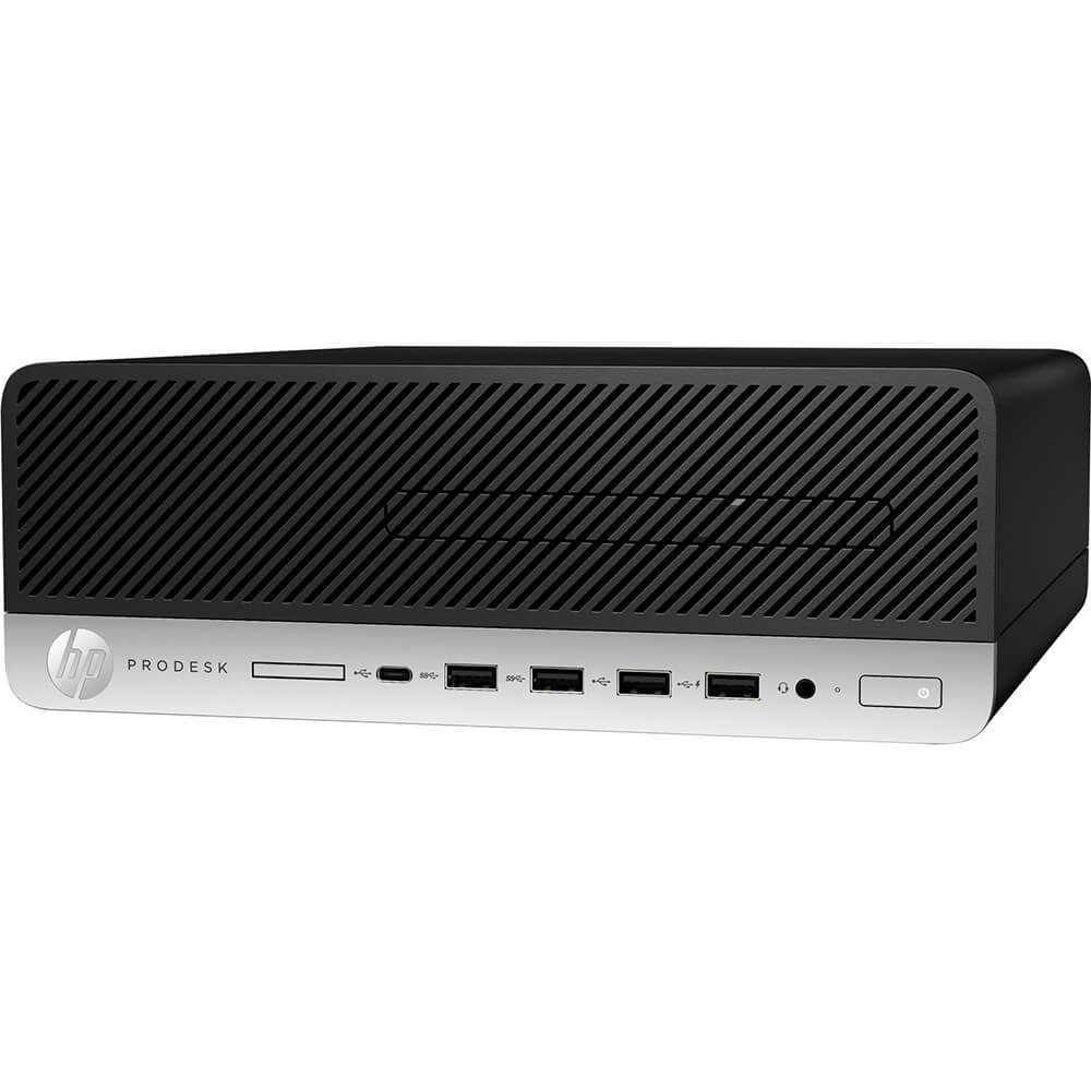 HP ProDesk 600 G5 SFF PC – Core i7-9700 / 8GB RAM / 256GB SSD / Win 10 Pro (7AC39EA) — side view