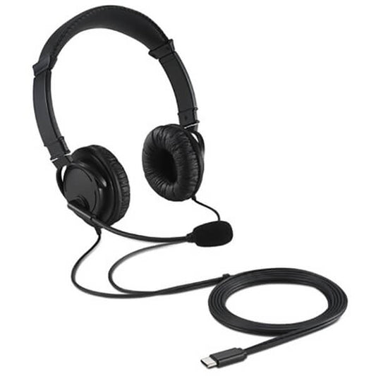 Kensington USB-C Call Centre Dual Headset/Headphones – Black (K97457WW) image 2