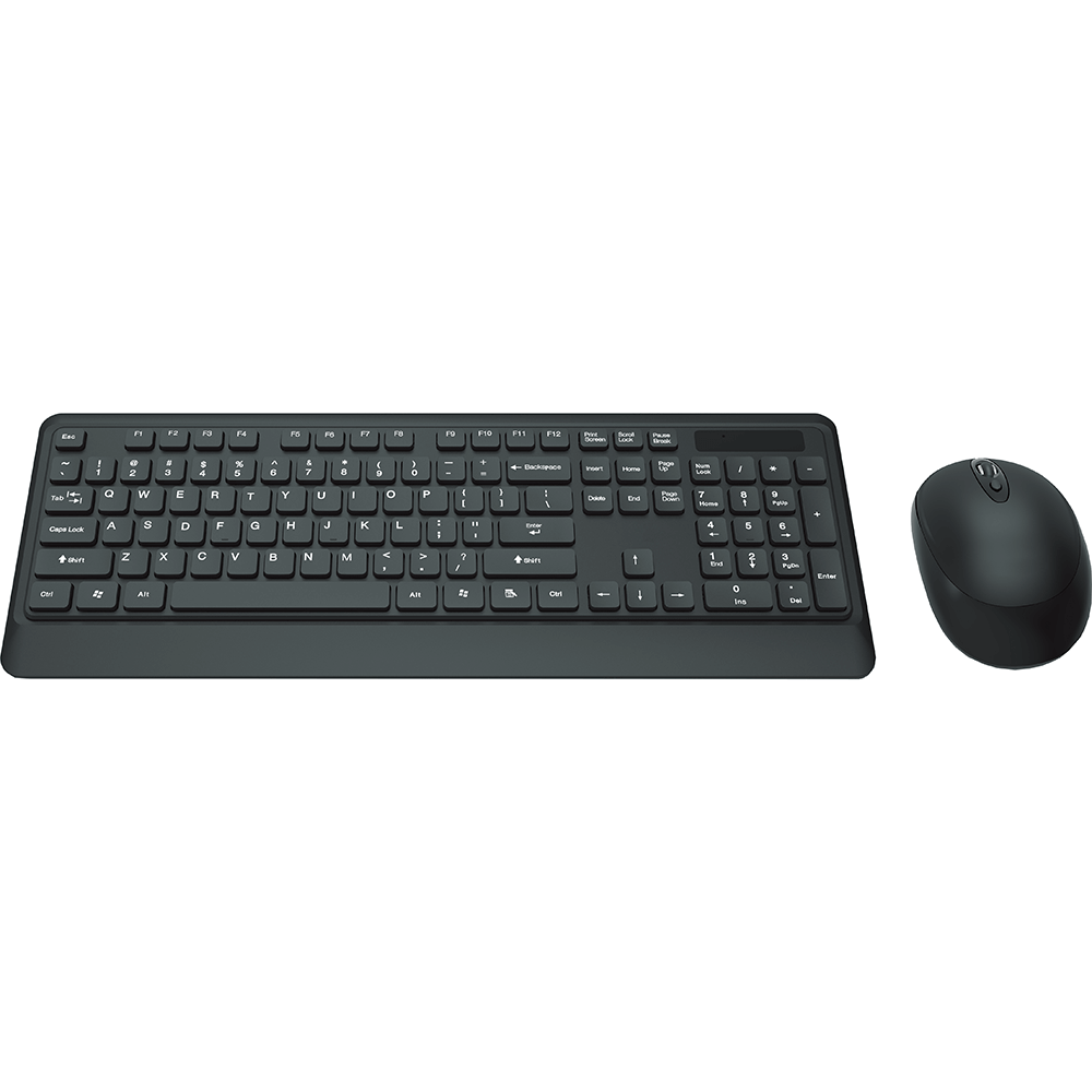 LEKKERMOTION KM250 Premium Wireless Multimedia Desktop Combo – Black (LM-KM250) — rear view