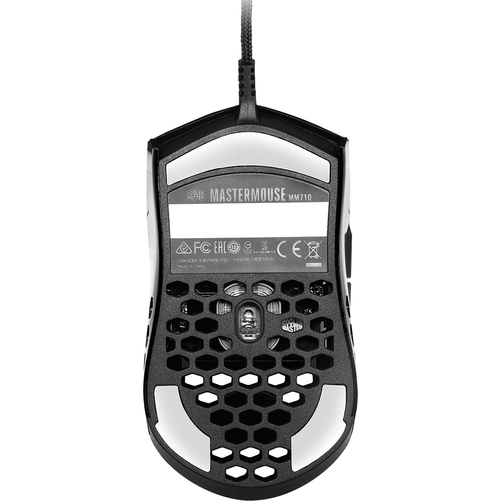 CoolerMaster MasterMouse MM710 Ultra Light Gaming Mouse (MM-710-KKOL1), Matte Black image 4