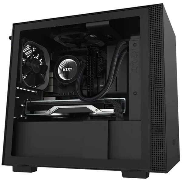 NZXT H210 Tempered Glass Mini ITX Case – Matte Black (NZXT H210 B/B) image 4