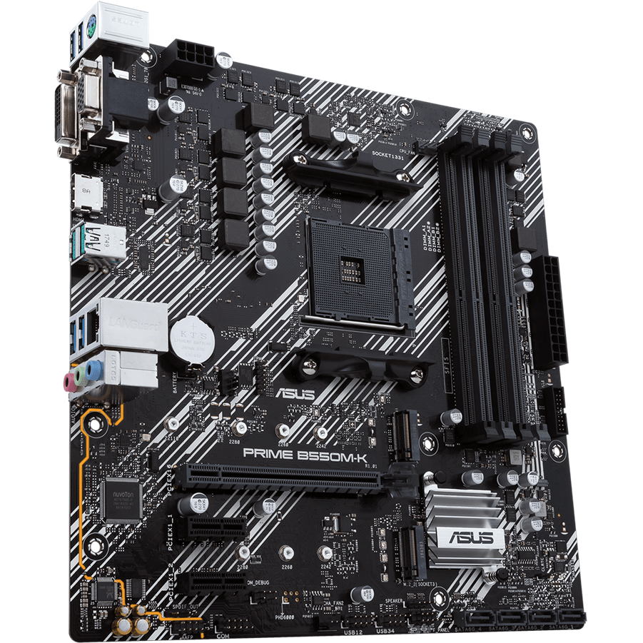 ASUS PRIME B550M-K AMD B550 micro ATX Motherboard (ASUS PRIME B550M-K) image 3