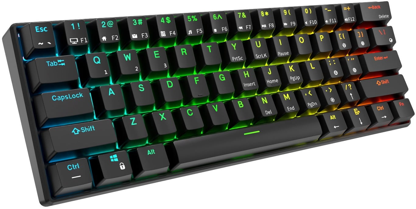 Royal Kludge RK61 Mini Wireless Keyboard (RK-61B-RED) image 4