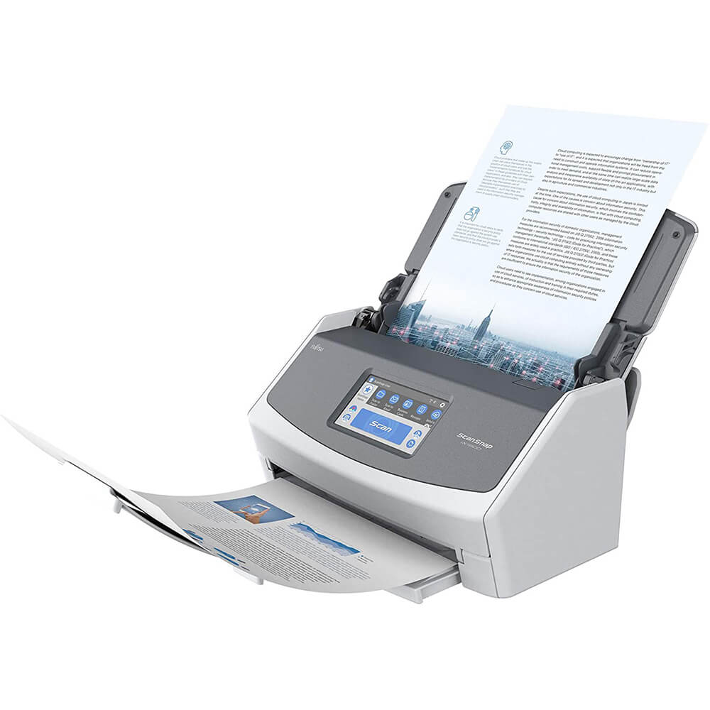 Fujitsu 40ppm/80ipm A4 Duplex ADF Touchscreen Wi-Fi USB 3.2 LED Desktop Scanner (ScanSnap iX1600) image 3