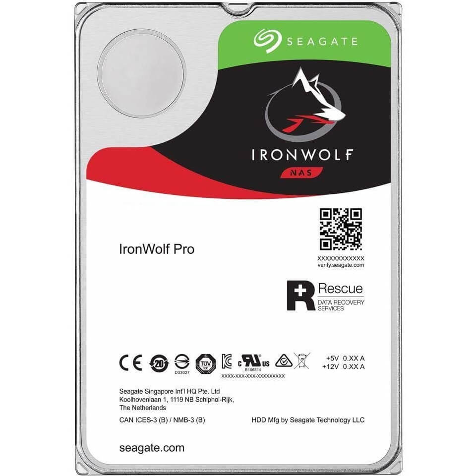 Seagate IronWolf Pro 14TB 3.5-inch NAS Hard Drive (ST14000NE0008) image 1