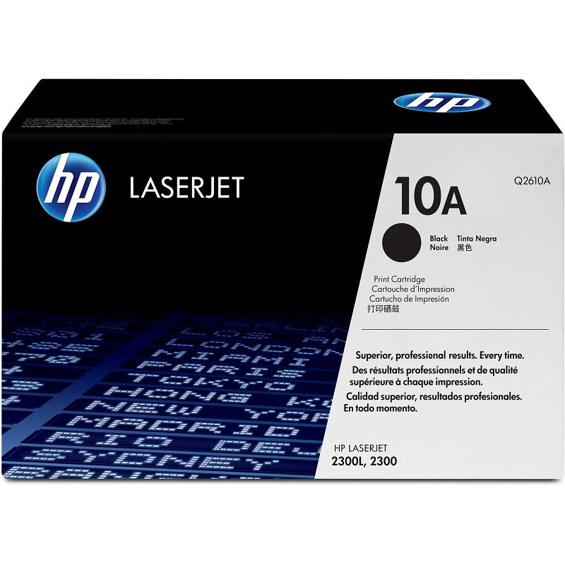 Genuine HP 10A Black LaserJet Toner Cartridge (Q2610A) image 1