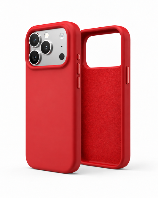 iPhone 18 Pro silicone case in Red - case only