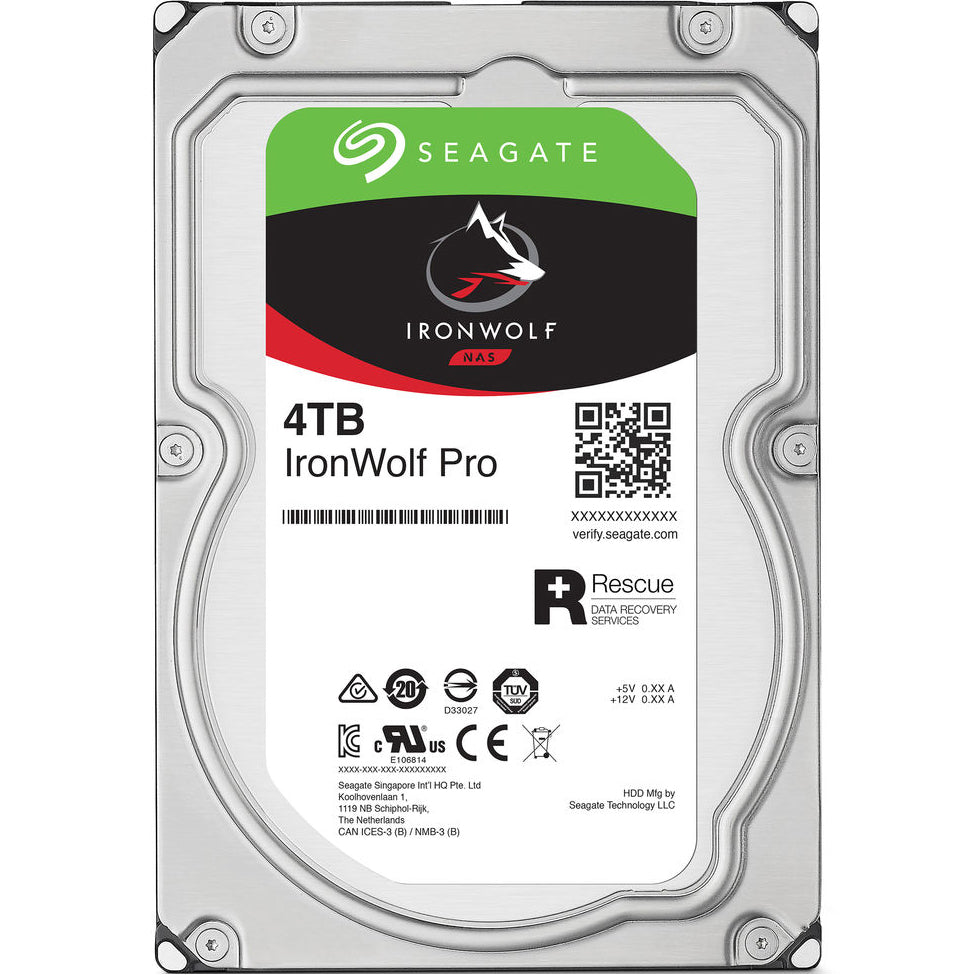 Seagate Ironwolf Pro 4TB 3.5-inch NAS Hard Drive (ST4000NE001) image 1