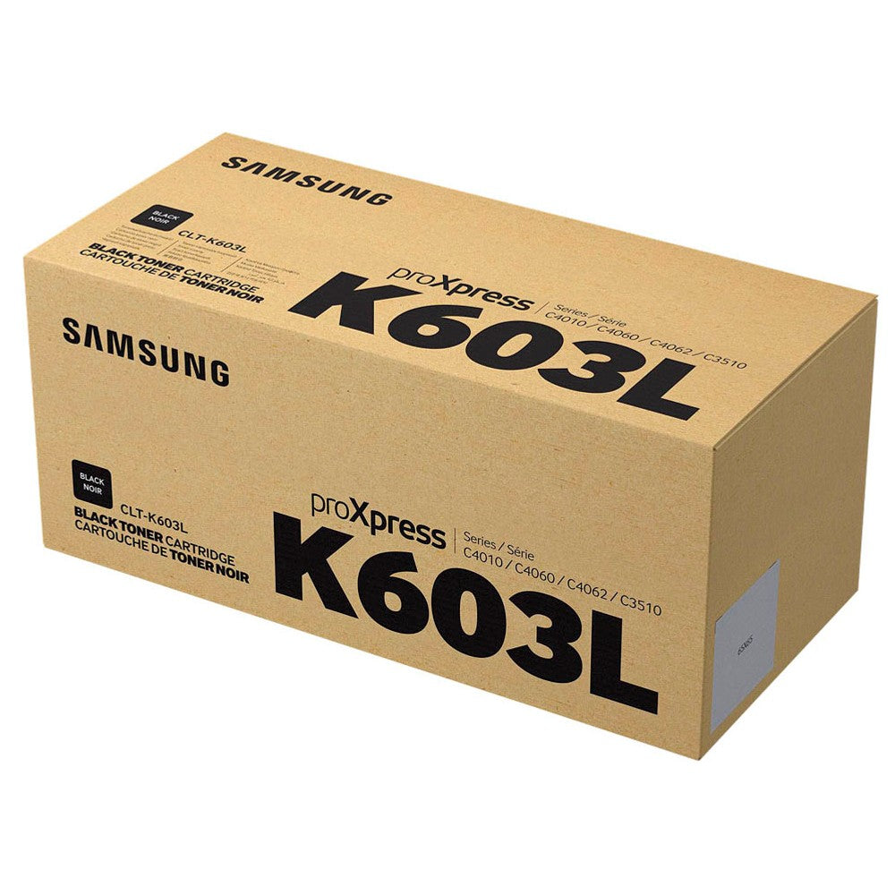Genuine Samsung CLT-K603L High Yield Black Laser Toner Cartridge (SV241A) image 1
