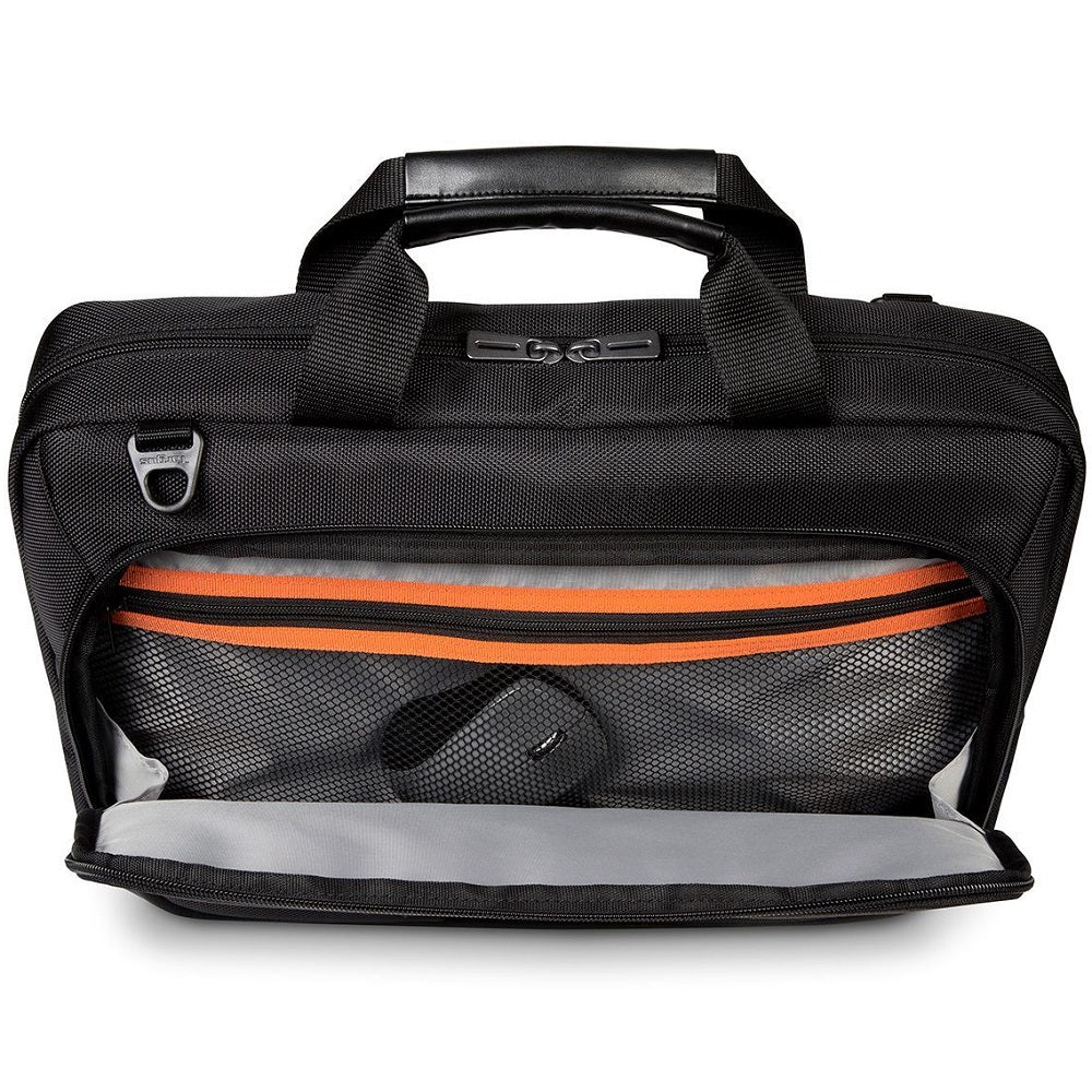 Targus CitySmart 15.6″ Slimline Topload Laptop Case – Black/Grey (TBT914EU) — side view