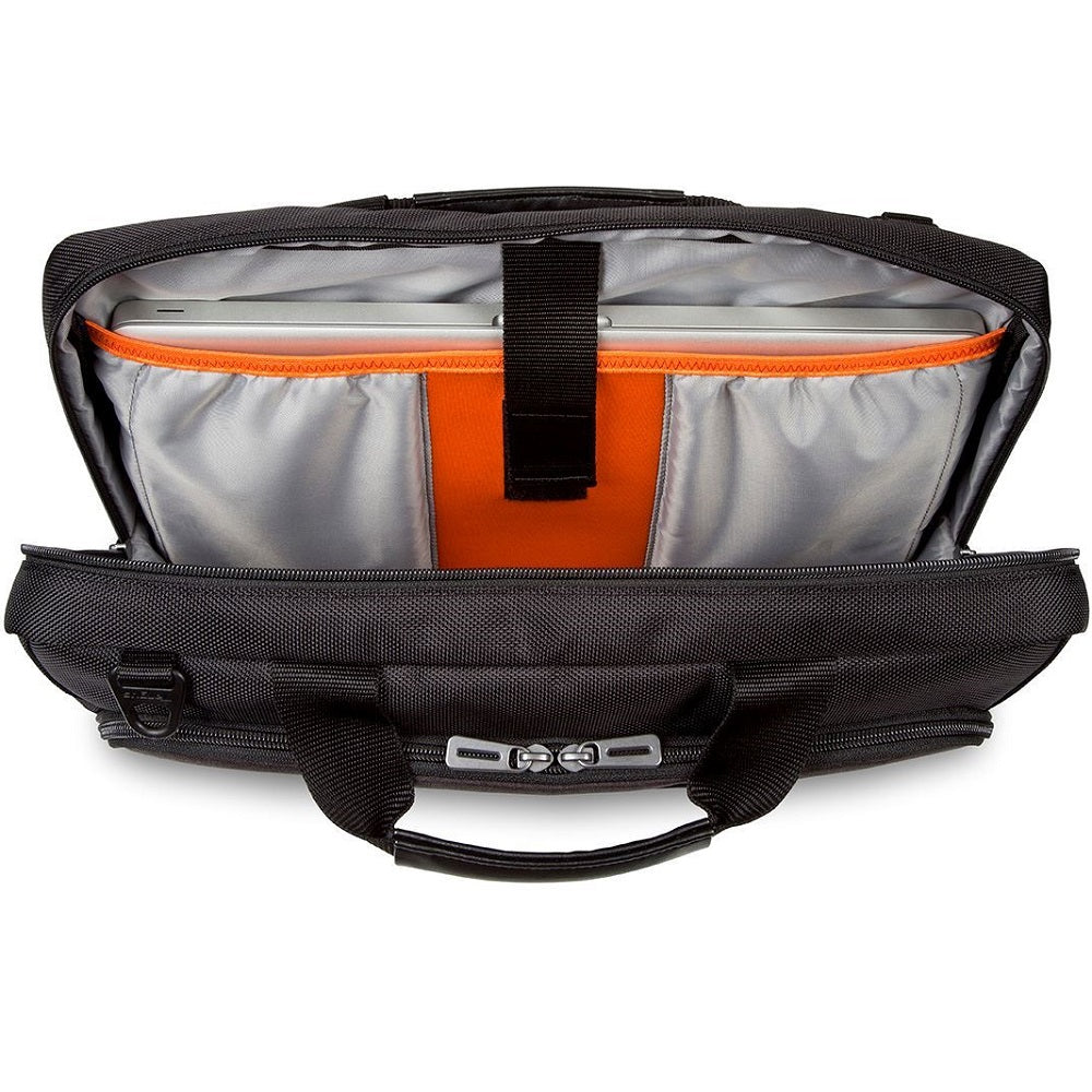 Targus CitySmart 15.6″ High Capacity Topload Laptop Case – Black/Grey (TBT915EU) — side view