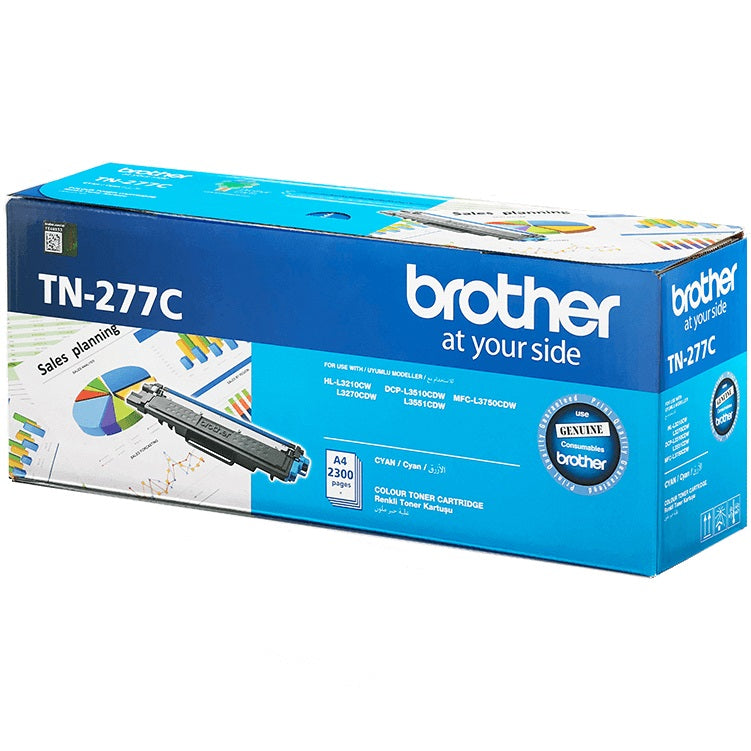 Brother TN-277C Cyan Laser Toner Cartridge image 1
