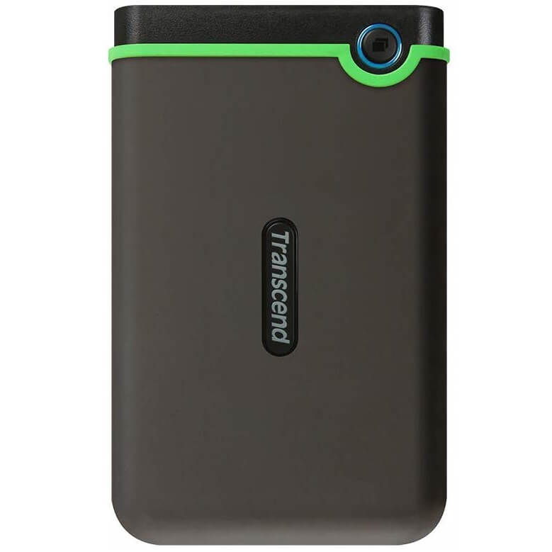 Transcend StoreJet 25M3C 2TB 2.5-inch USB 3.1 Rugged External Hard Drive (TS2TSJ25M3C) – Iron Grey