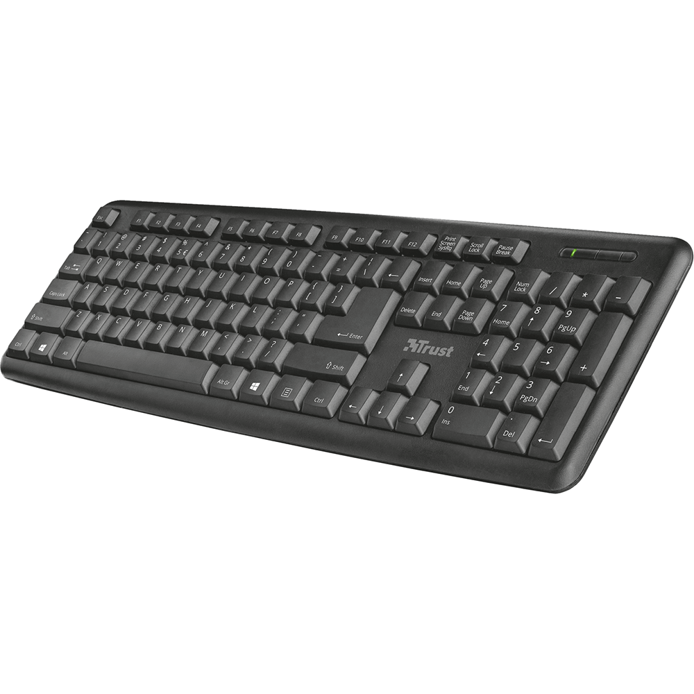 Trust US Ziva Keyboard (TRS-21513) — in use