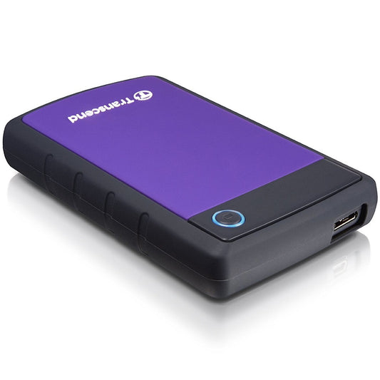 Transcend StoreJet 25H3 4TB USB 3.1 Robust External Hard Drive – Purple (TS4TSJ25H3P) image 2