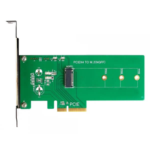 Vantec M.2 NVMe SSD PCIe X4 Adapter (VANTEC UGT-M2PC100 ADP) — front view