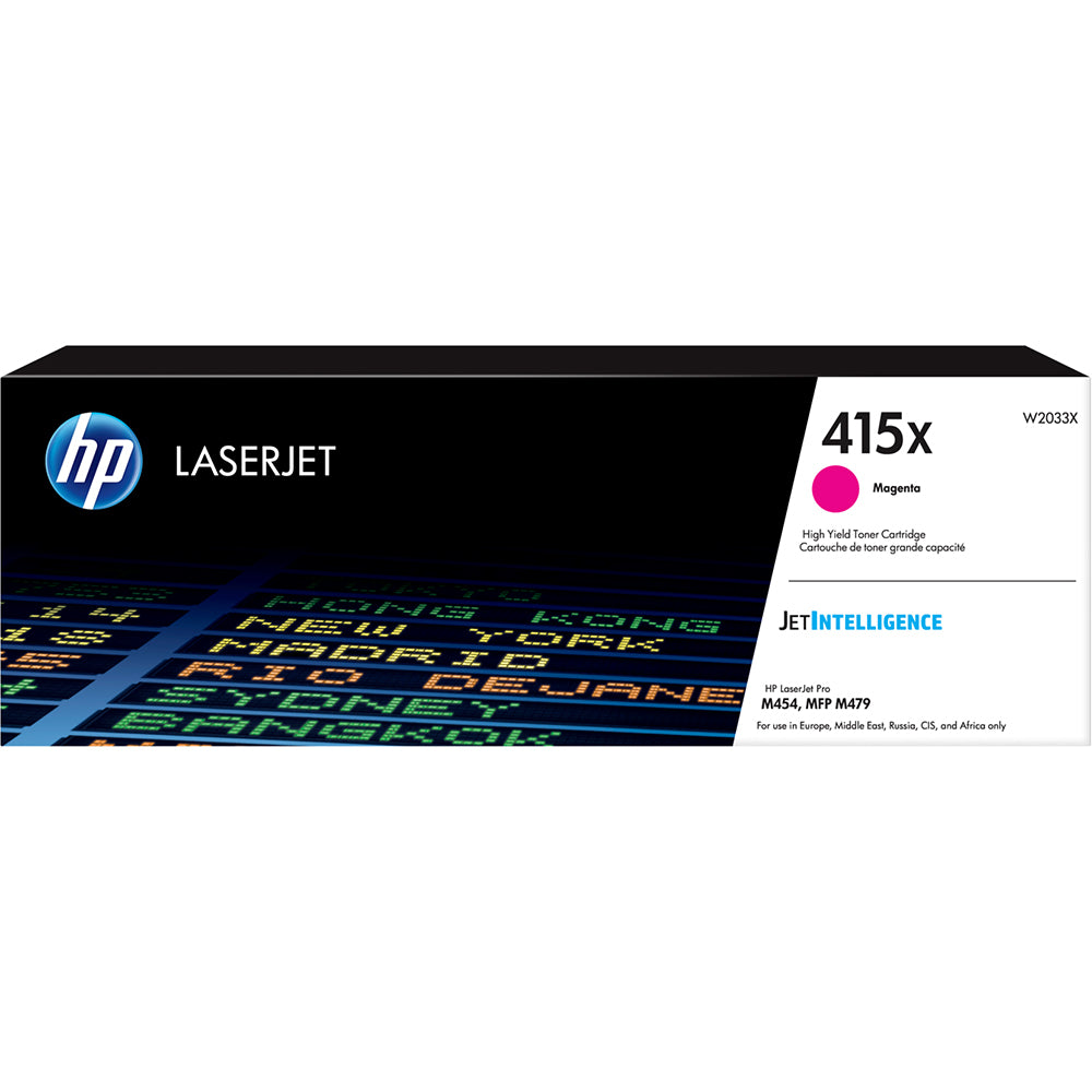 Genuine HP 415X High Yield Magenta LaserJet Toner Cartridge (W2033X) image 1