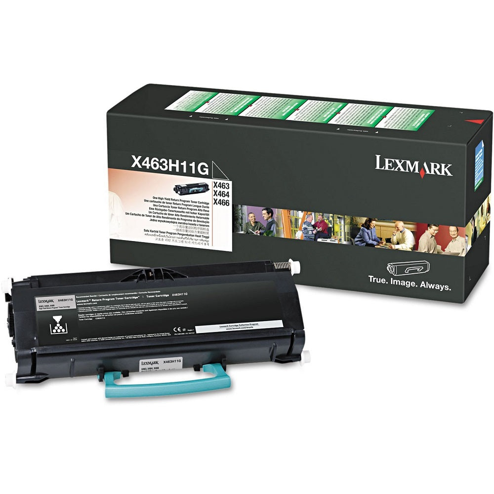 Lexmark X463H11G High Yield Return Program Black Laser Toner Cartridge image 1