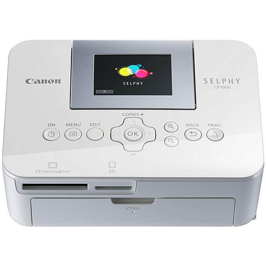 How do inkjet printers compare to laser printers for photo printing? - Canon SELPHY CP1000 Compact Photo Printer (0011C013AA) at ElectroGuy