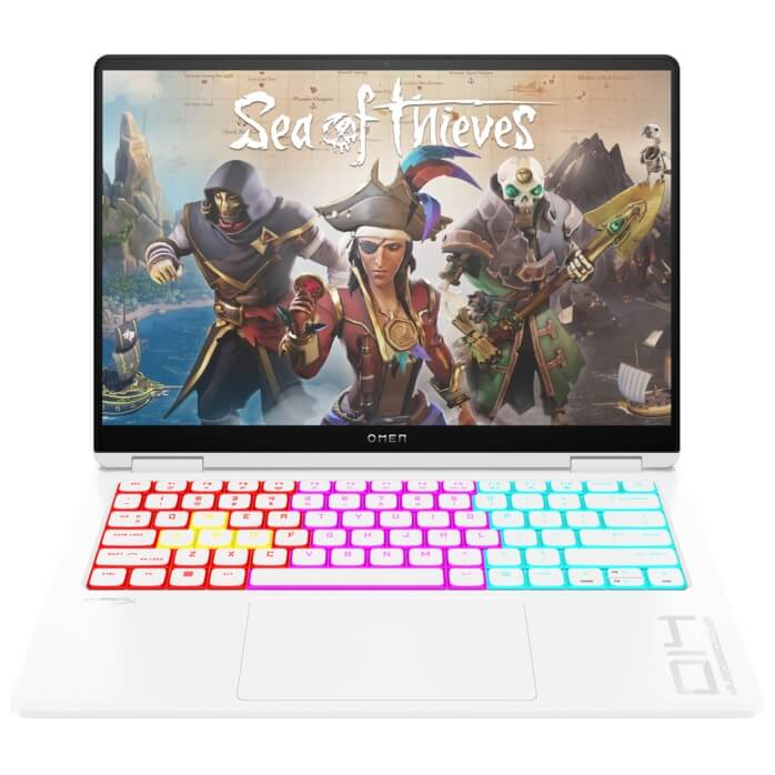 What are the top portable computers for high-performance gaming? - HP OMEN Transcend 14-fb0009ni Gaming Notebook PC – Core Ultra 7 155H / 14″ 3K OLED / 16GB RAM / 1TB SSD / NVIDIA RTX 4050 6GB / Win 11 Home (B20ZNEA) at ElectroGuy