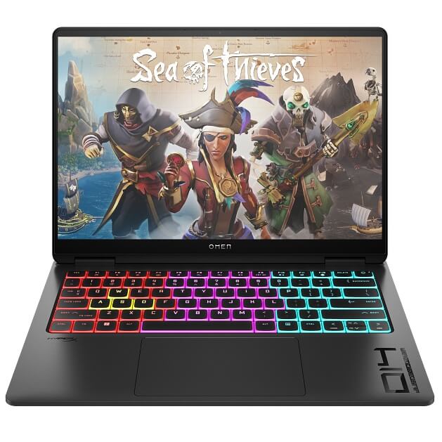Windows laptops with the best gaming performance - HP OMEN Transcend 14-fb0000ni Gaming Notebook PC – Core Ultra 9 185H / 14″ 3K OLED / 32GB RAM / 1TB SSD / NVIDIA RTX 4060 8GB / Win 11 Home (A19LCEA) at ElectroGuy