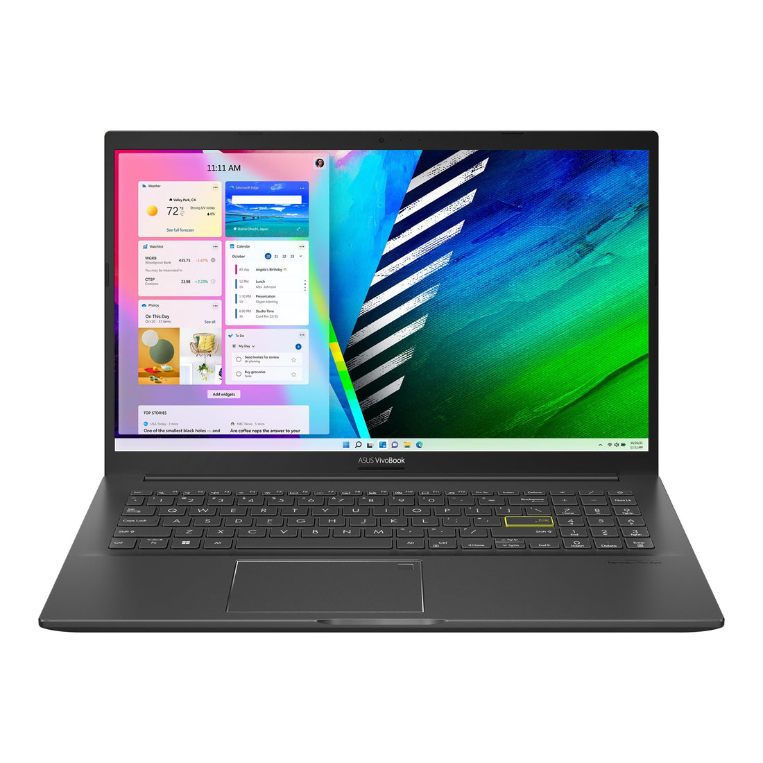 Where to buy Windows laptops with local warranty in South Africa - ASUS Vivobook 15 OLED Notebook PC – Ryzen 7-5700U / 15.6″ FHD OLED Non-Touch / 8GB RAM / 512GB SSD / Win 11 Home / Black (M513UA-78512B1W) at ElectroGuy