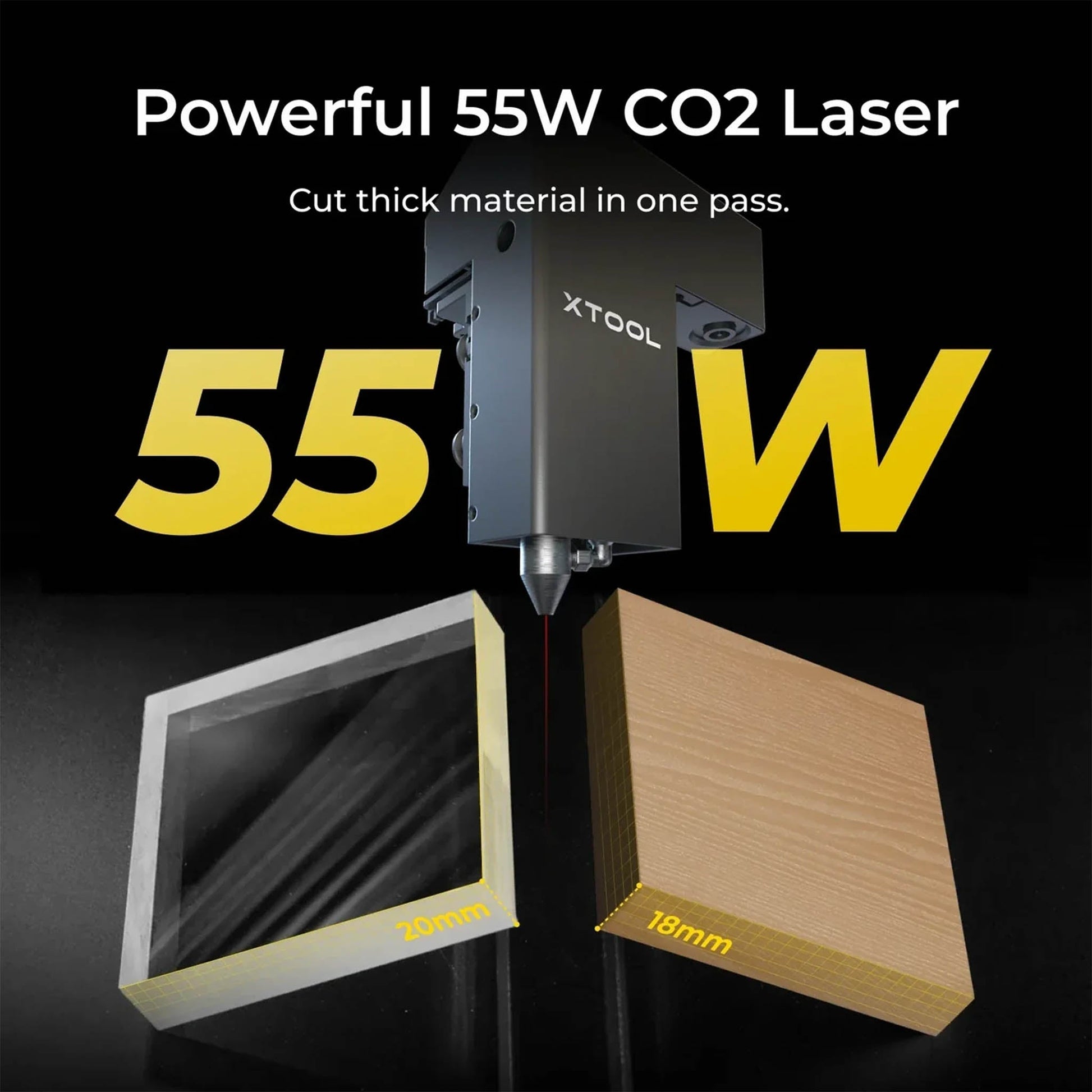 xTool P2S 55W Desktop CO2 Laser Cutter product image 5