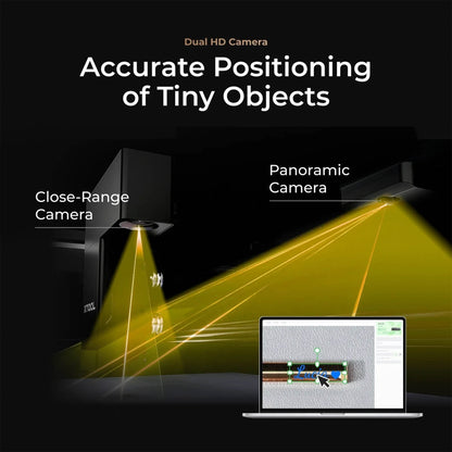 xTool P2S 55W Desktop CO2 Laser Cutter — rear view