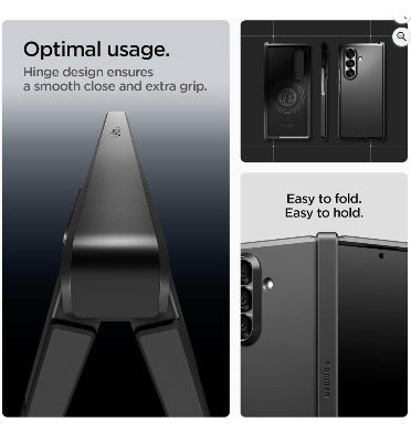 Spigen Samsung Galaxy Z Fold 7 Premium Tough Armor Pro MagSafe Case Black product image 8