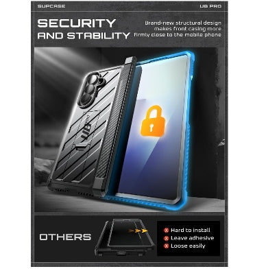 Supcase Samsung Galaxy Z Fold 7 Full Body Rugged Protective Case Black product image 8