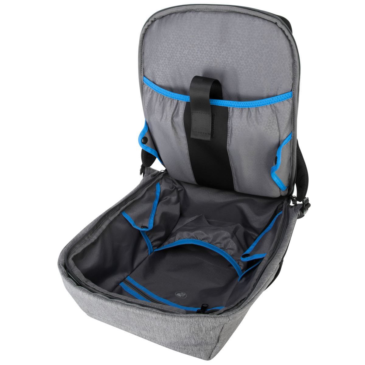Targus CityLite Security 15.6” Laptop Backpack (TSB938GL) — in use