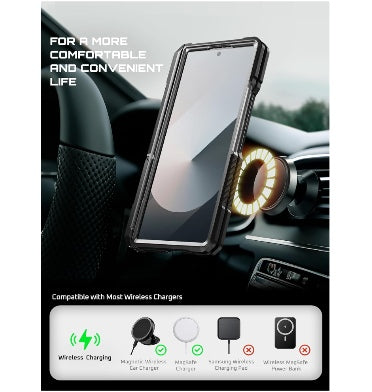 Supcase Samsung Galaxy Z Fold 7 Full Body Rugged Protective MagSafe Case Black product image 9
