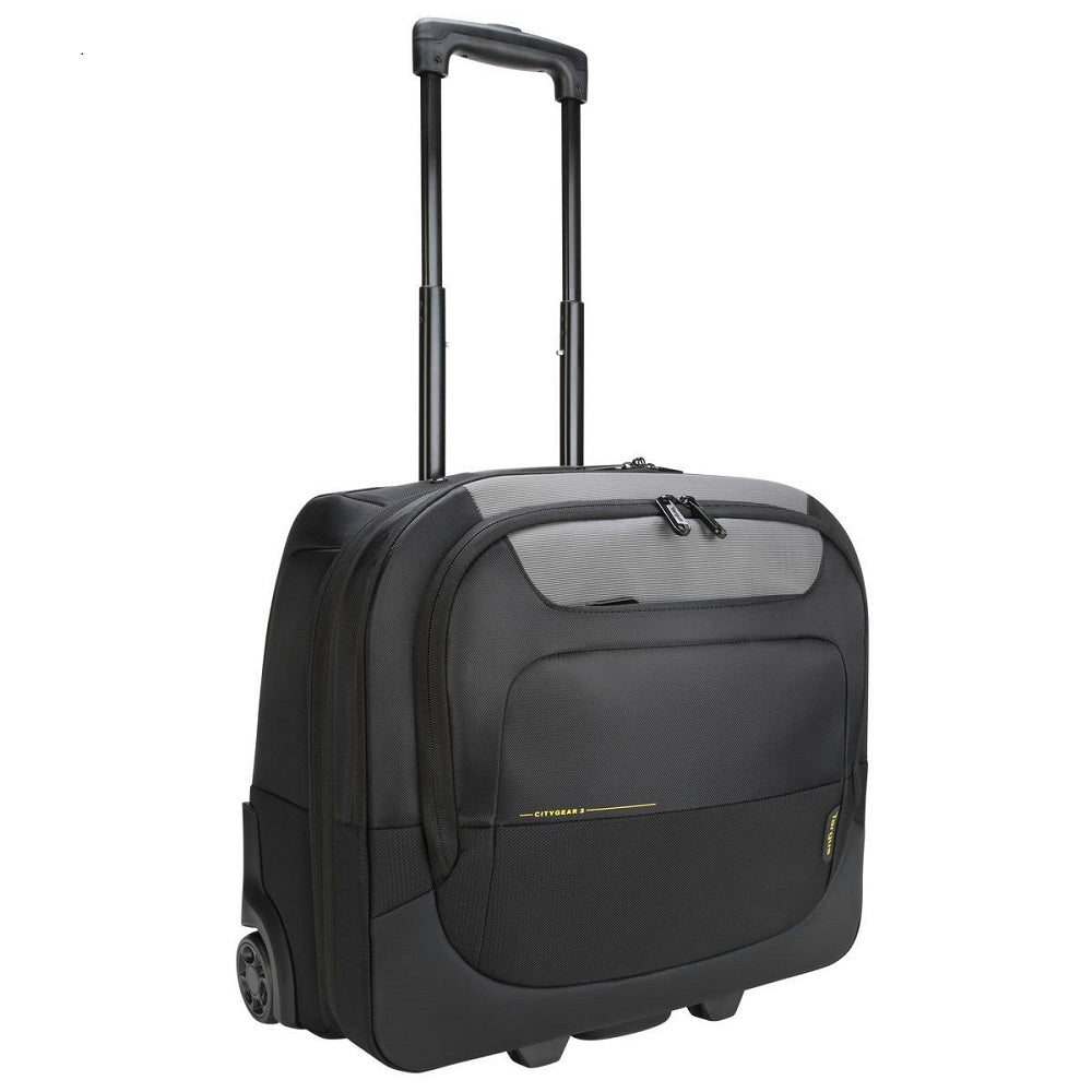 Targus CityGear 15-17.3″ Roller Laptop Case – Black (TCG717GL) — front view