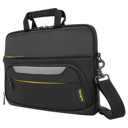 Targus CityGear 11.6″ Slim Topload Laptop Case – Black (TSS865GL) — side view
