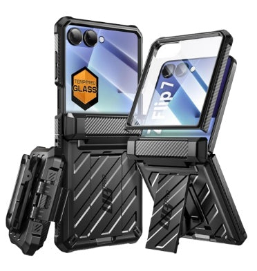Supcase Samsung Galaxy Z Flip 7 Premium Full Body Protective Case Black product image 1