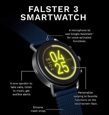 Skagen Falster 3 Smartwatch Steel/Brown product image 4
