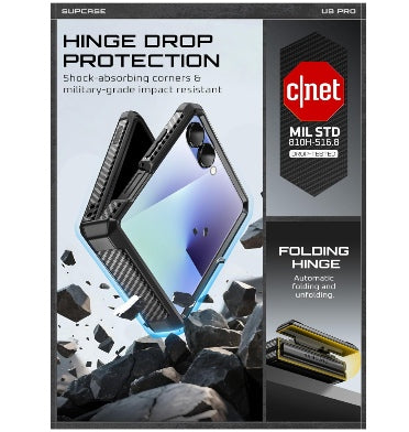 Supcase Samsung Galaxy Z Flip 7 Premium Full Body Protective Case Black product image 3