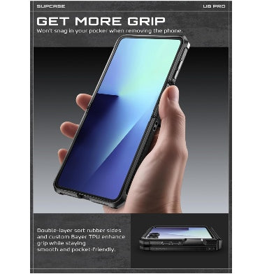 Supcase Samsung Galaxy Z Flip 7 Premium Full Body Protective Case Black product image 6
