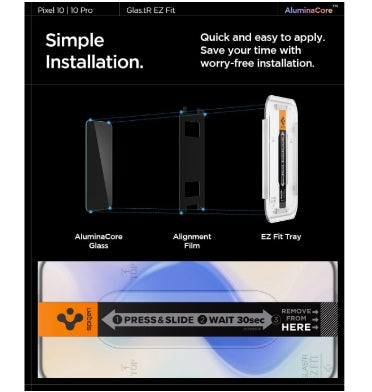 Spigen Google Pixel 10 / 10 Pro Premium Tempered Glass Screen Protector - Privacy 2pk product image 6