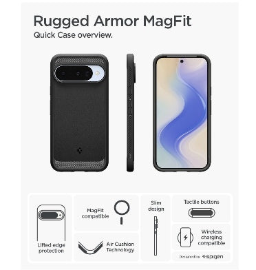 Spigen Google Pixel 10 / 10 Pro Premium Rugged Armor MagSafe Case Black product image 4