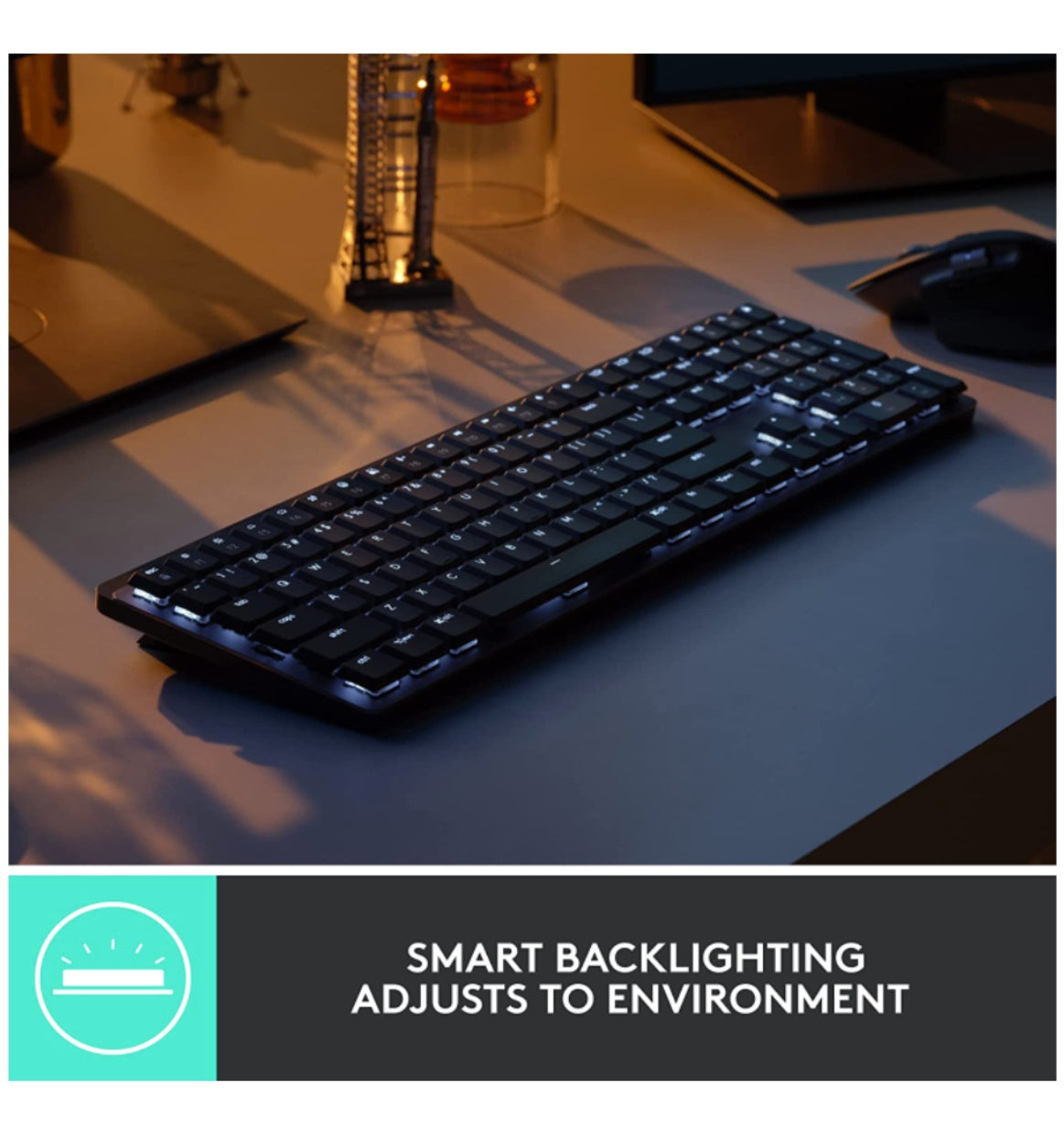 Logitech Mx Mechanical Wireless Illuminated Performance Keyboard Linear Edition Graphite product image 4