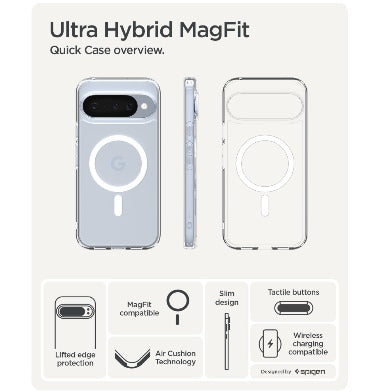 Spigen Google Pixel 10 / 10 Pro Premium Slim Ultra Hybrid MagSafe Case Clear product image 4