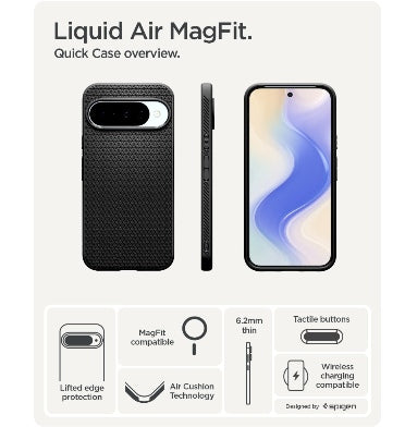 Spigen Google Pixel 10 / 10 Pro Premium Slim Liquid Air MagSafe Case Black product image 4