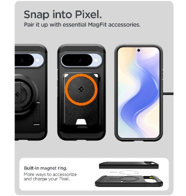Spigen Google Pixel 10 / 10 Pro Premium Tough Armor MagSafe Case Black product image 9